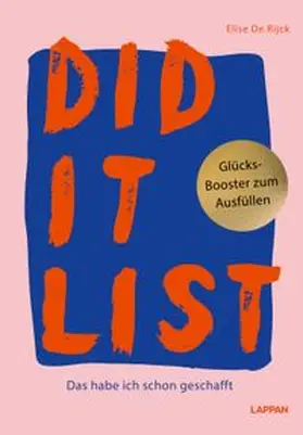 de Rijck |  DID IT LIST | Buch |  Sack Fachmedien