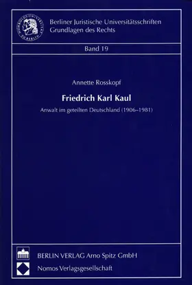 Rosskopf |  Friedrich Karl Kaul | Buch |  Sack Fachmedien