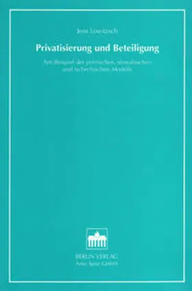 Lowitzsch |  Privatisierung und Beteiligung | Buch |  Sack Fachmedien