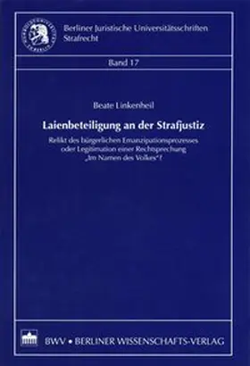 Linkenheil |  Laienbeteiligung an der Strafjustiz | Buch |  Sack Fachmedien