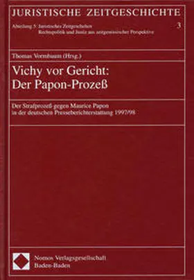 Vormbaum |  Vichy vor Gericht: Der Papon-Prozess | Buch |  Sack Fachmedien