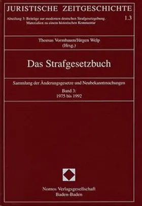 Vormbaum / Welp |  Das Strafgesetzbuch | Buch |  Sack Fachmedien