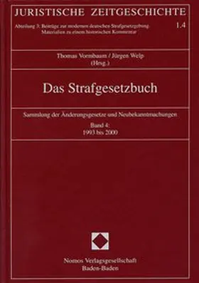Vormbaum / Welp |  Das Strafgesetzbuch | Buch |  Sack Fachmedien