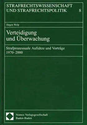 Welp |  Verteidigung und Überwachung | Buch |  Sack Fachmedien