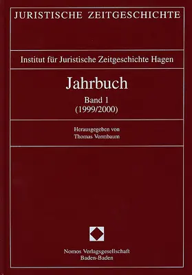 Vormbaum |  Jahrbuch der Juristischen Zeitgeschichte / Jahrbuch der Juristischen Zeitgeschichte | Buch |  Sack Fachmedien
