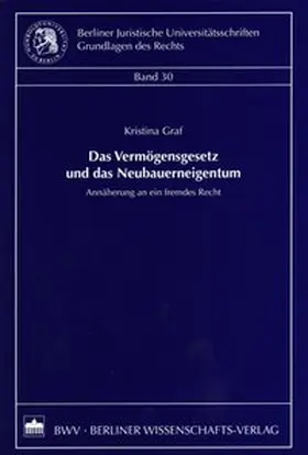 Graf |  Das Vermögensgesetz und das Neubauerneigentum | Buch |  Sack Fachmedien