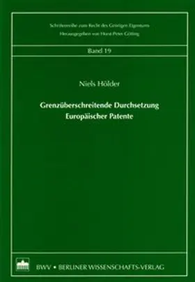 Hölder |  Grenzüberschreitende Durchsetzung Europäischer Patente | Buch |  Sack Fachmedien