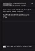 Junkernheinrich / Korioth / Lenk |  Jahrbuch für öffentliche Finanzen (2013) | Buch |  Sack Fachmedien