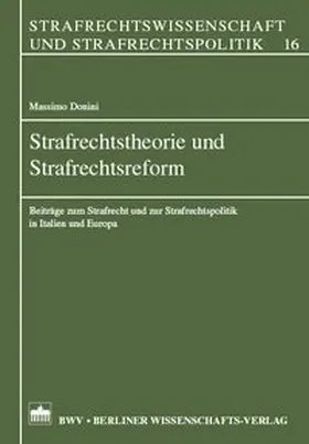 Donini |  Strafrechtstheorie und Strafrechtsreform | Buch |  Sack Fachmedien
