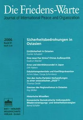 Ipsen / Rittberger / Tomuschat |  Sicherheitsbedrohungen in Ostasien | Buch |  Sack Fachmedien