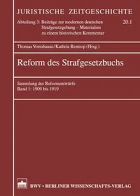 Vormbaum / Rentrop |  Reform des Strafgesetzbuchs | Buch |  Sack Fachmedien