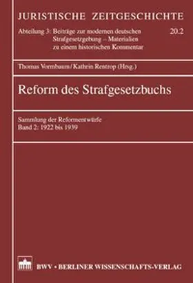 Vormbaum / Rentrop |  Reform des Strafgesetzbuchs | Buch |  Sack Fachmedien