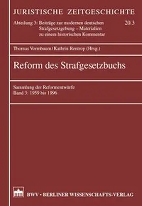 Vormbaum / Rentrop |  Reform des Strafgesetzbuchs | Buch |  Sack Fachmedien