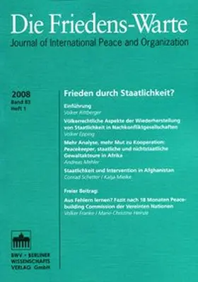 Rittberger / Tomuschat |  Frieden durch Staatlichkeit? | Buch |  Sack Fachmedien