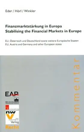 Eder / Hörl / Winkler |  Finanzmarktstärkung in Europa | Buch |  Sack Fachmedien