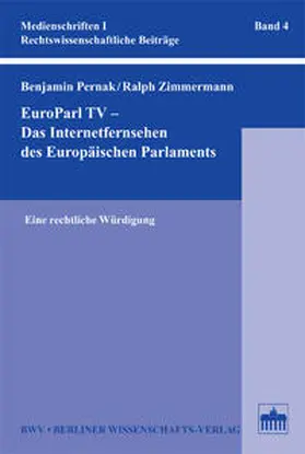 Pernak / Zimmermann |  EuroParl TV - Das Internetfernsehen des Europäischen Parlaments | Buch |  Sack Fachmedien