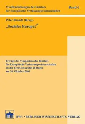 Brandt |  Soziales Europa? | Buch |  Sack Fachmedien