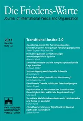 Arnauld / Debiel / Rittberger |  FW - Heft 1-2/2011, Jg. 86 | Buch |  Sack Fachmedien