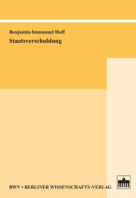 Hoff |  Staatsverschuldung | eBook | Sack Fachmedien