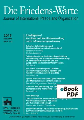 Arnauld / Debiel / Rittberger † | Die Friedens-Warte Heft 1-2/2015, Jg. 90 | E-Book | sack.de