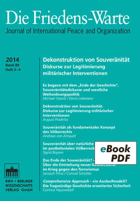 Arnauld / Staack / Debiel | Die Friedens-Warte Heft 3-4/2014, Jg. 89 | E-Book | sack.de