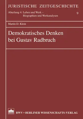 Klein | Demokratisches Denken bei Gustav Radbruch | E-Book | www.sack.de