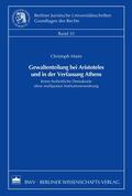 Maier |  Gewaltenteilung bei Aristoteles und in der Verfassung Athens | eBook | Sack Fachmedien