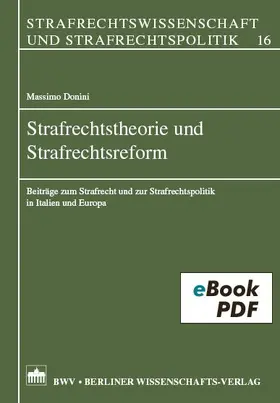 Donini |  Strafrechtstheorie und Strafrechtsreform | eBook | Sack Fachmedien
