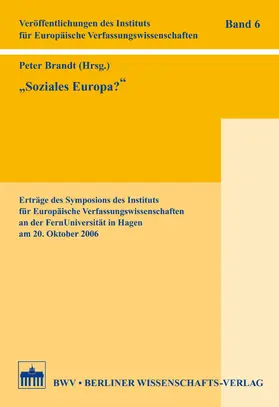 Brandt |  "Soziales Europa?" | eBook | Sack Fachmedien