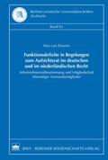 Drunen |  Funktionsdefizite in Regelungen zum Aufsichtsrat im deutschen und im niederländischen Recht | eBook | Sack Fachmedien
