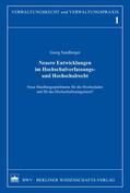 Sandberger |  Neuere Entwicklungen im Hochschulverfassungs- und Hochschulrecht | eBook | Sack Fachmedien