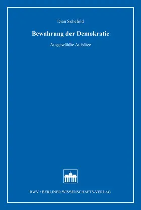 Schefold |  Bewahrung der Demokratie | eBook | Sack Fachmedien