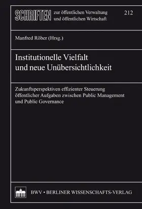 Röber |  Institutionelle Vielfalt und neue Übersichtlichkeit | eBook | Sack Fachmedien