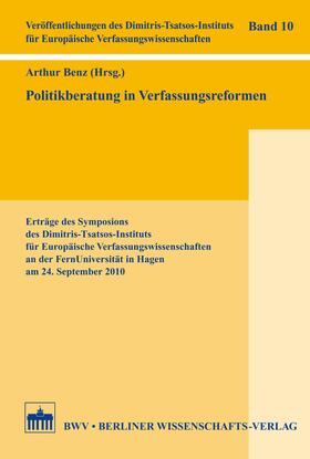 Benz |  Politikberatung in Verfassungsreformen | eBook | Sack Fachmedien