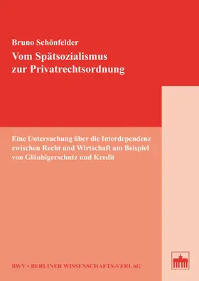 Schönfelder |  Vom Spätsozialismus zur Privatrechtsordnung | eBook | Sack Fachmedien