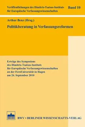 Benz |  Politikberatung in Verfassungsreformen | Buch |  Sack Fachmedien