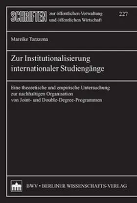 Tarazona |  Zur Institutionalisierung internationaler Studiengänge | Buch |  Sack Fachmedien