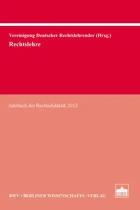 Vereinigung Deutscher Rechtslehrender |  Rechtslehre | Buch |  Sack Fachmedien
