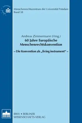 Zimmermann |  60 Jahre Europäische Menschenrechtskonvention | Buch |  Sack Fachmedien
