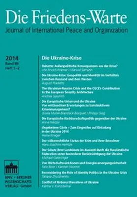 von Arnauld / Debiel / Tomuschat |  Die Friedens-Warte Heft 1-2/2014, Jg. 89 | Buch |  Sack Fachmedien