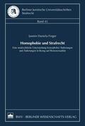 Finger |  Homophobie und Strafrecht | Buch |  Sack Fachmedien