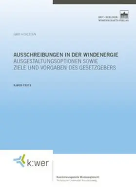 Hohlstein |  Ausschreibungen in der Windenergie | Buch |  Sack Fachmedien