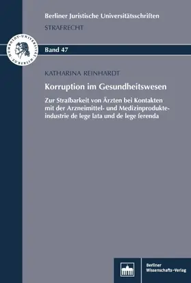 Reinhardt | Korruption im Gesundheitswesen | Buch | 978-3-8305-3802-8 | www.sack.de