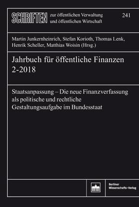 Junkernheinrich / Korioth / Lenk |  Jahrbuch für öffentliche Finanzen (2018) 2 | Buch |  Sack Fachmedien
