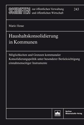 Hesse | Haushaltskonsolidierung in Kommunen | Buch | 978-3-8305-3919-3 | sack.de
