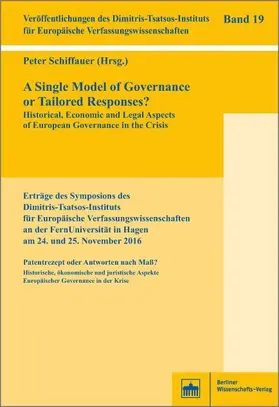 Schiffauer |  A Single Model of Governance or Tailored Responses? | eBook | Sack Fachmedien