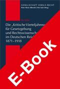 Lohse |  Die "Kritische Vierteljahresschrift für Gesetzgebung und Rechtswissenschaft"im Deutschen Reich 1871-1918 | eBook | Sack Fachmedien