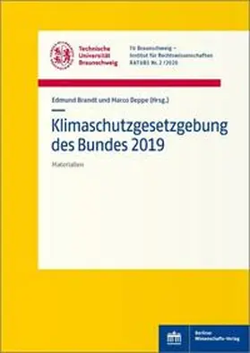 Brandt / Deppe |  Klimaschutzgesetzgebung des Bundes 2019 | eBook | Sack Fachmedien