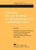  Übersicht über die Bestände des Brandenburgischen Landeshauptarchivs | eBook | Sack Fachmedien