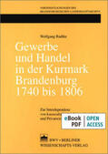 Radtke |  Gewerbe und Handel in der Kurmark Brandenburg 1740 bis 1806 | eBook | Sack Fachmedien